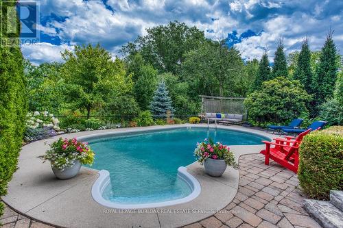 2185 Meadowland Drive, Oakville (River Oaks), ON - Outdoor With In Ground Pool With Backyard