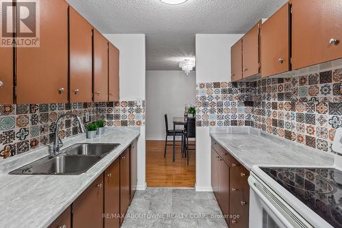 1104 - 17 Knightsbridge Road, Brampton (Queen Street Corridor), ON - Indoor Photo Showing Kitchen With Double Sink