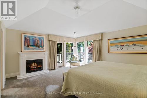 227 Lytton Boulevard, Toronto (Lawrence Park South), ON - Indoor Photo Showing Bedroom With Fireplace