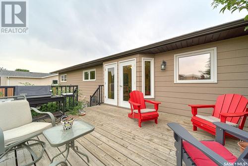 142 Calypso Drive, Moose Jaw, SK - Outdoor With Deck Patio Veranda With Exterior