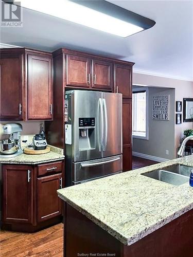 110 Lady Ashley Court, Sudbury, ON - Indoor Photo Showing Kitchen With Double Sink