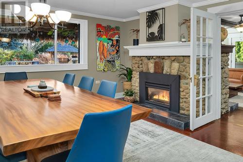 863 Coronado Crescent, Kelowna, BC - Indoor Photo Showing Other Room With Fireplace