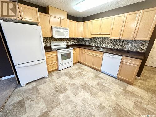 202 505 Bannerman Street, Weyburn, SK - Indoor Photo Showing Kitchen With Double Sink