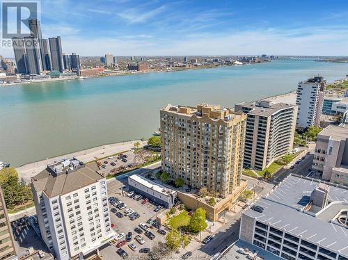 75 Riverside Drive East Unit# 810, Windsor, ON - Outdoor With Body Of Water With View