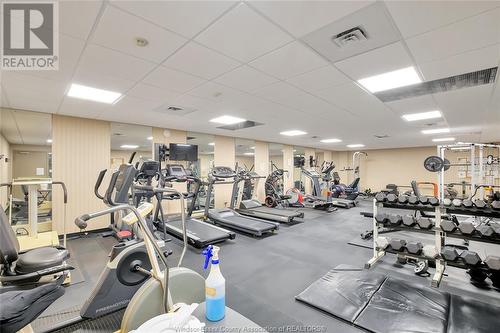 380 Pelissier Unit# 2506, Windsor, ON - Indoor Photo Showing Gym Room