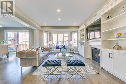 147 Camellia Crescent, Oakville, ON - Indoor Photo Showing Living Room With Fireplace