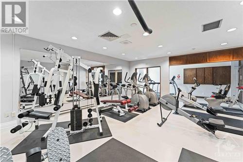 500 Laurier Avenue W Unit#2308, Ottawa, ON - Indoor Photo Showing Gym Room