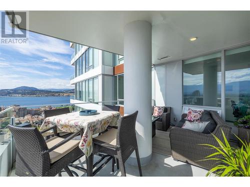 1191 Sunset Drive Unit# 2002, Kelowna, BC - Outdoor With Body Of Water With Deck Patio Veranda With Exterior