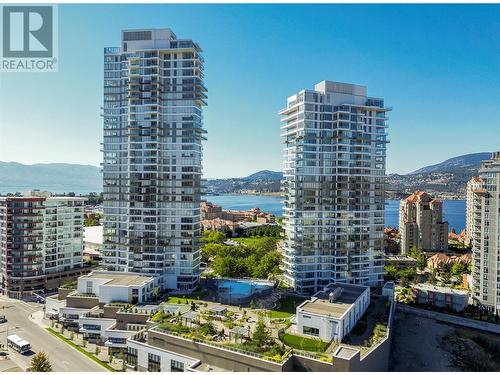 1191 Sunset Drive Unit# 2002, Kelowna, BC - Outdoor With Body Of Water With Facade With View