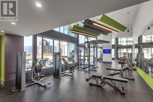 1191 Sunset Drive Unit# 2002, Kelowna, BC - Indoor Photo Showing Gym Room