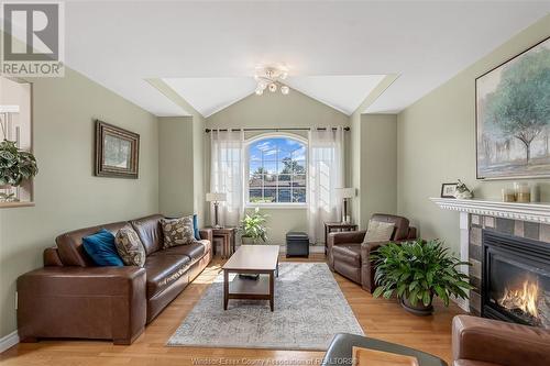 10 Elwood, Cottam, ON - Indoor Photo Showing Living Room With Fireplace