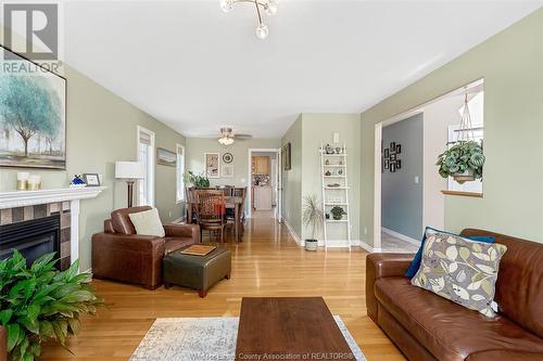 10 Elwood, Cottam, ON - Indoor Photo Showing Living Room With Fireplace