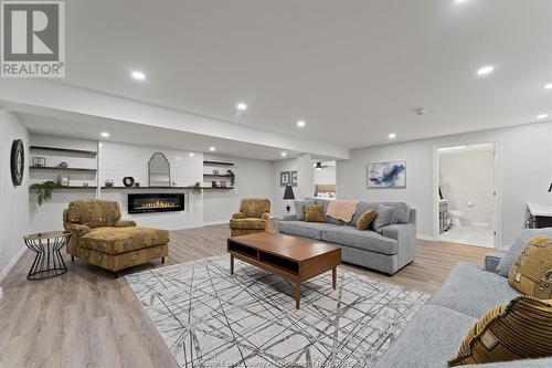 128 Riverfront Park Crescent, Amherstburg, ON - Indoor Photo Showing Living Room With Fireplace