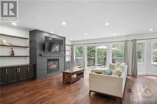 2744 Richardson Side Road, Ottawa, ON - Indoor Photo Showing Living Room With Fireplace