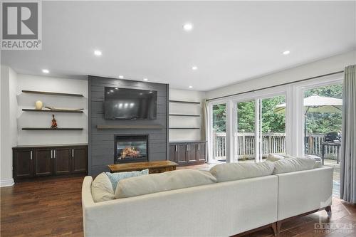 2744 Richardson Side Road, Ottawa, ON - Indoor Photo Showing Living Room With Fireplace