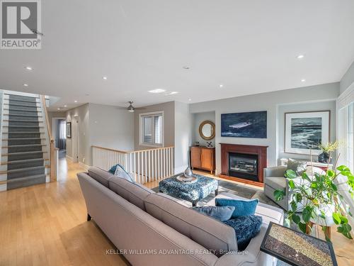 43 Northern Dancer Boulevard, Toronto (The Beaches), ON - Indoor Photo Showing Living Room With Fireplace