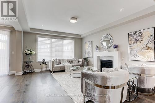 292 Harold Dent Trail, Oakville, ON - Indoor Photo Showing Living Room With Fireplace