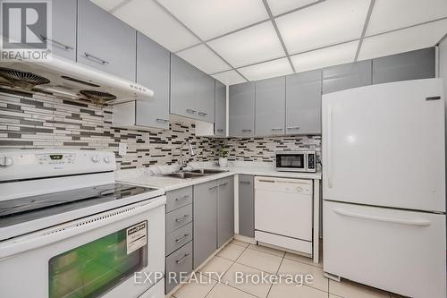 806 - 115 Hillcrest Avenue, Mississauga (Cooksville), ON - Indoor Photo Showing Kitchen With Double Sink