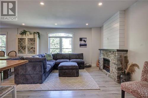 323 Ester Street, Sudbury, ON - Indoor Photo Showing Living Room With Fireplace