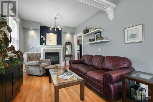 290 Lyon Street N, Ottawa, ON - Indoor Photo Showing Living Room With Fireplace