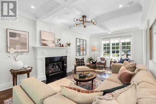 119 Burnhamthorpe Road, Toronto (Islington-City Centre West), ON - Indoor Photo Showing Living Room With Fireplace