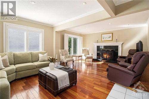 24 Sparrow Way, Ottawa, ON - Indoor Photo Showing Living Room With Fireplace