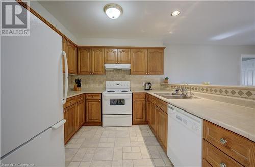 1662 Erbs Road Unit# 15, St. Agatha, ON - Indoor Photo Showing Kitchen With Double Sink