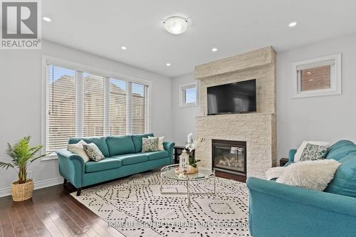 86 Bear Run Road, Brampton, ON - Indoor Photo Showing Living Room With Fireplace