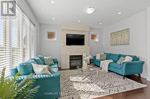 86 Bear Run Road, Brampton (Credit Valley), ON - Indoor Photo Showing Living Room With Fireplace