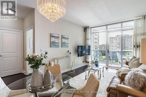 1304 - 80 Absolute Avenue, Mississauga, ON - Indoor Photo Showing Living Room