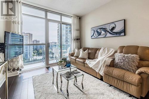 1304 - 80 Absolute Avenue, Mississauga, ON - Indoor Photo Showing Living Room