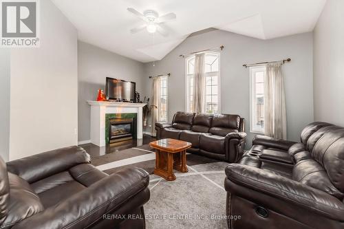 295 Morningmist Street, Brampton, ON - Indoor Photo Showing Living Room With Fireplace