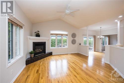 Open concept - 93 Kinmount Private, Ottawa, ON - Indoor Photo Showing Living Room With Fireplace