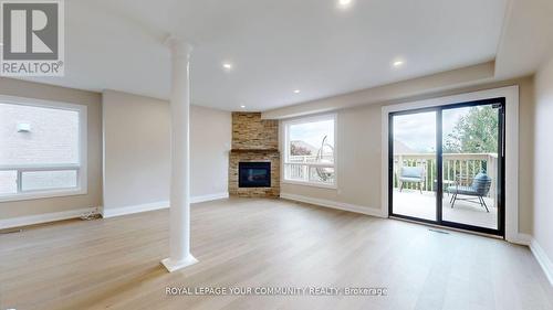 129 Primeau Drive, Aurora, ON - Indoor With Fireplace