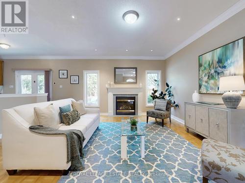 1 Kootenay Ridge, Vaughan, ON - Indoor Photo Showing Living Room With Fireplace