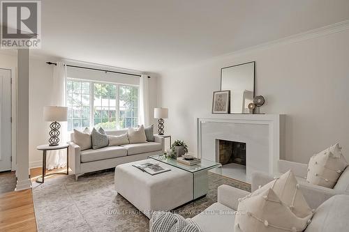 270 Felan Avenue, Oakville (Old Oakville), ON - Indoor Photo Showing Living Room With Fireplace