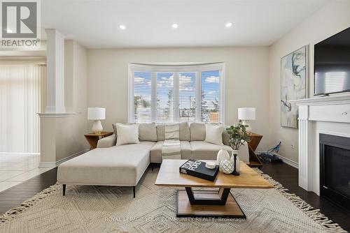 156 Newhouse Boulevard, Caledon, ON - Indoor Photo Showing Living Room With Fireplace