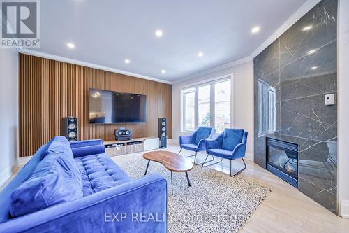 62 Red Ash Drive, Markham, ON - Indoor Photo Showing Living Room With Fireplace