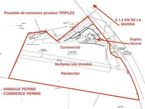 Plan (croquis) - 1613Z Ch. Du Village, Saint-Adolphe-D'Howard, QC 