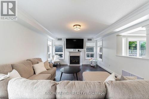 301 King Street E, East Gwillimbury, ON - Indoor Photo Showing Living Room With Fireplace