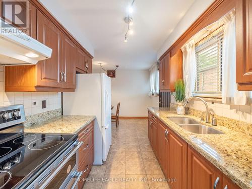 7357 Shallford Road, Mississauga (Malton), ON - Indoor Photo Showing Kitchen With Double Sink