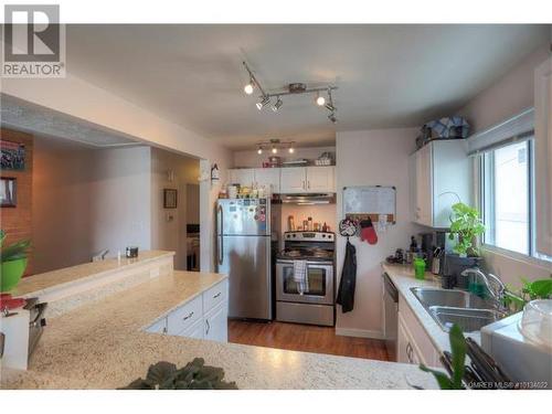 Front house main floor kitchen (755A) - 755-759 Francis Avenue, Kelowna, BC - Indoor Photo Showing Kitchen With Double Sink