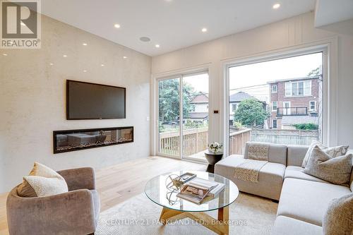 44 Waverley Road, Toronto (The Beaches), ON - Indoor Photo Showing Living Room With Fireplace