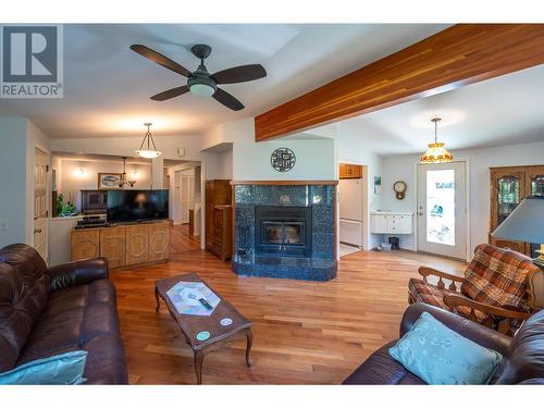 6333 Simpson Road, Summerland, BC - Indoor Photo Showing Living Room With Fireplace