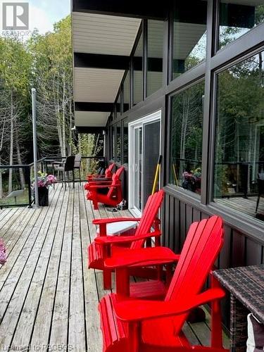 Large deck area for outside entertainment - 230 Wiles Lane, Eugenia, ON - Outdoor With Deck Patio Veranda With Exterior