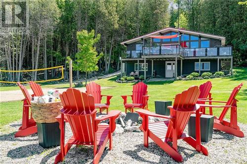 Large level lot for games and entertainment - 230 Wiles Lane, Eugenia, ON - Outdoor With Deck Patio Veranda