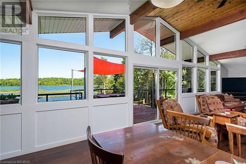 Floor to ceiling windows across entire back wall - 230 Wiles Lane, Eugenia, ON - Indoor