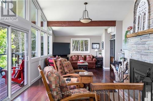 230 Wiles Lane, Grey Highlands, ON - Indoor Photo Showing Living Room With Fireplace