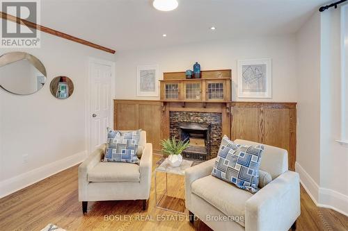 335 Woodbine Avenue, Toronto (The Beaches), ON - Indoor Photo Showing Living Room With Fireplace