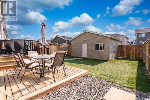 664 Meadows Boulevard, Saskatoon, SK - Outdoor With Deck Patio Veranda With Exterior